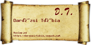 Darázsi Tóbia névjegykártya